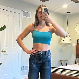Blue Cross Back Urban Outfitters Crop Top